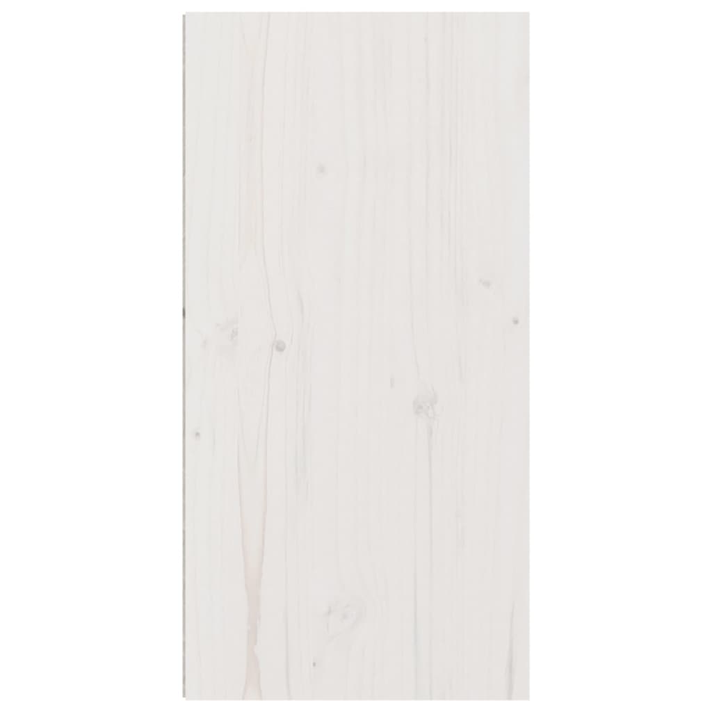 Pensile Bianco 30x30x60 cm in Legno Massello di Pino - homemem39