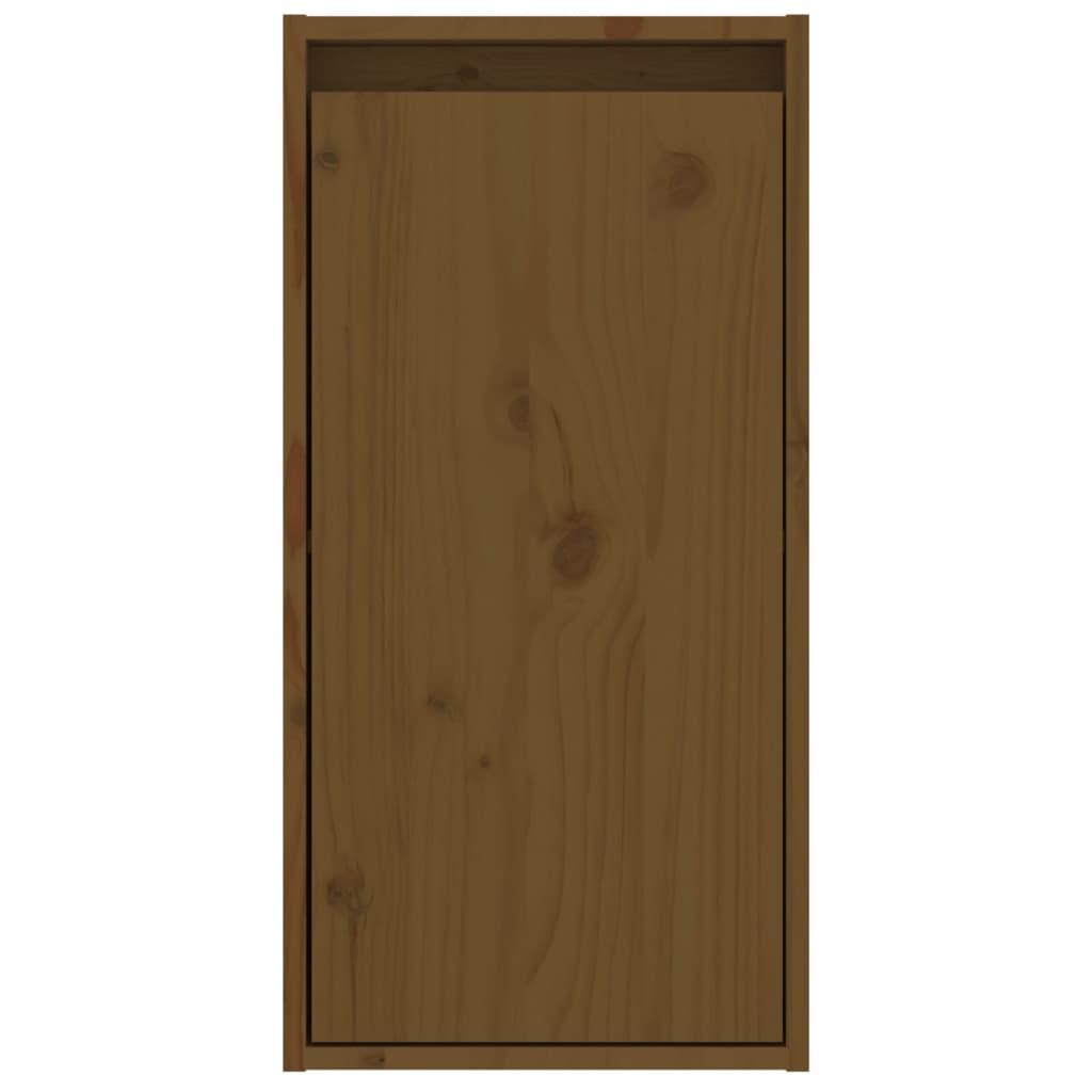 Pensili Marrone Miele 2pz 30x30x60 cm in Legno Massello di Pino - homemem39