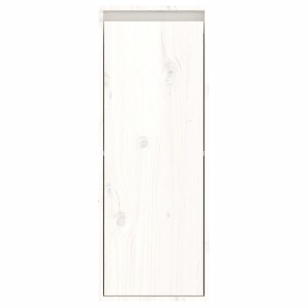 Pensili 2 pz Bianchi 30x30x80 cm in Legno Massello di Pino - homemem39