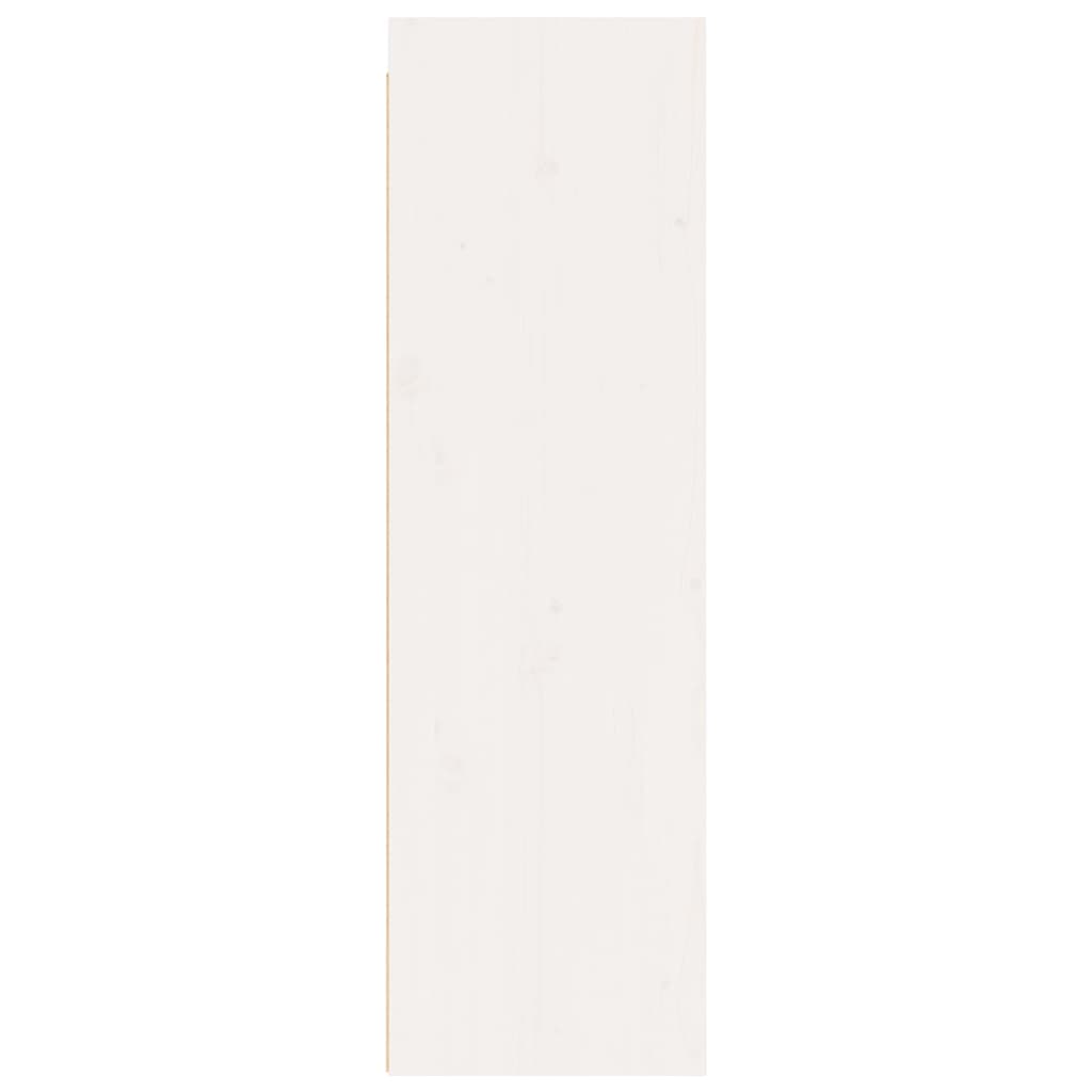 Pensile Bianco 30x30x100 cm in Legno Massello di Pino - homemem39