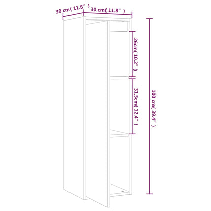 Pensili Miele 2 pz 30x30x100 cm in Legno Massello di Pino - homemem39