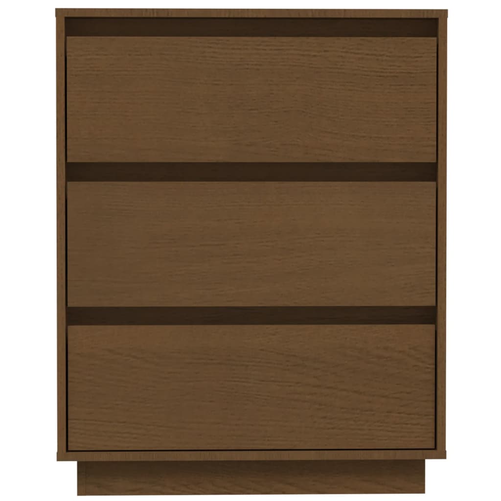 Credenza Marrone Miele 60x34x75 cm in Legno Massello di Pino - homemem39