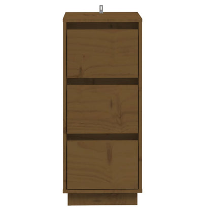 Credenze 2 pz Marrone Miele 32x34x75 cm Legno Massello di Pino - homemem39