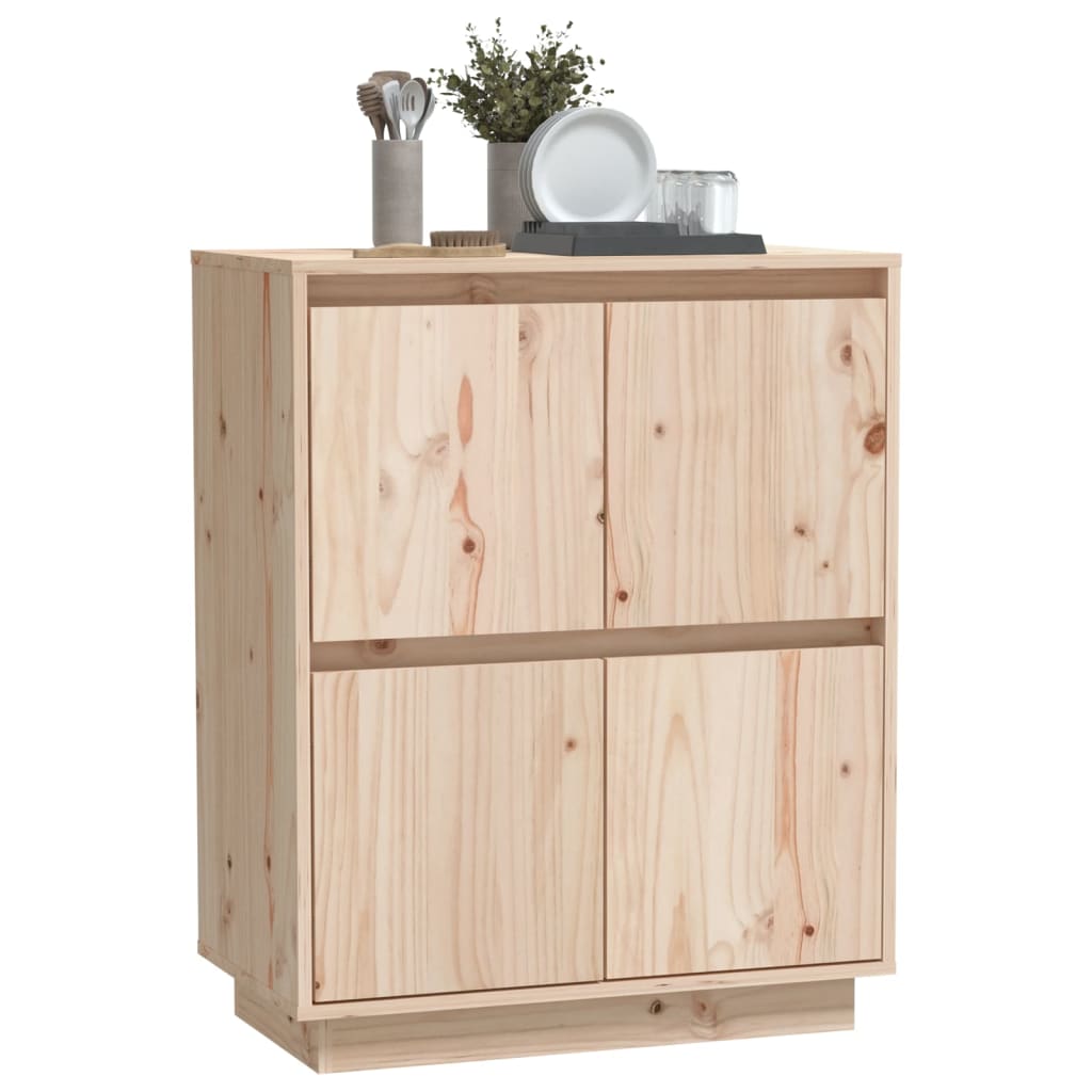 Credenza 60x34x75 cm in Legno Massello di Pino - homemem39