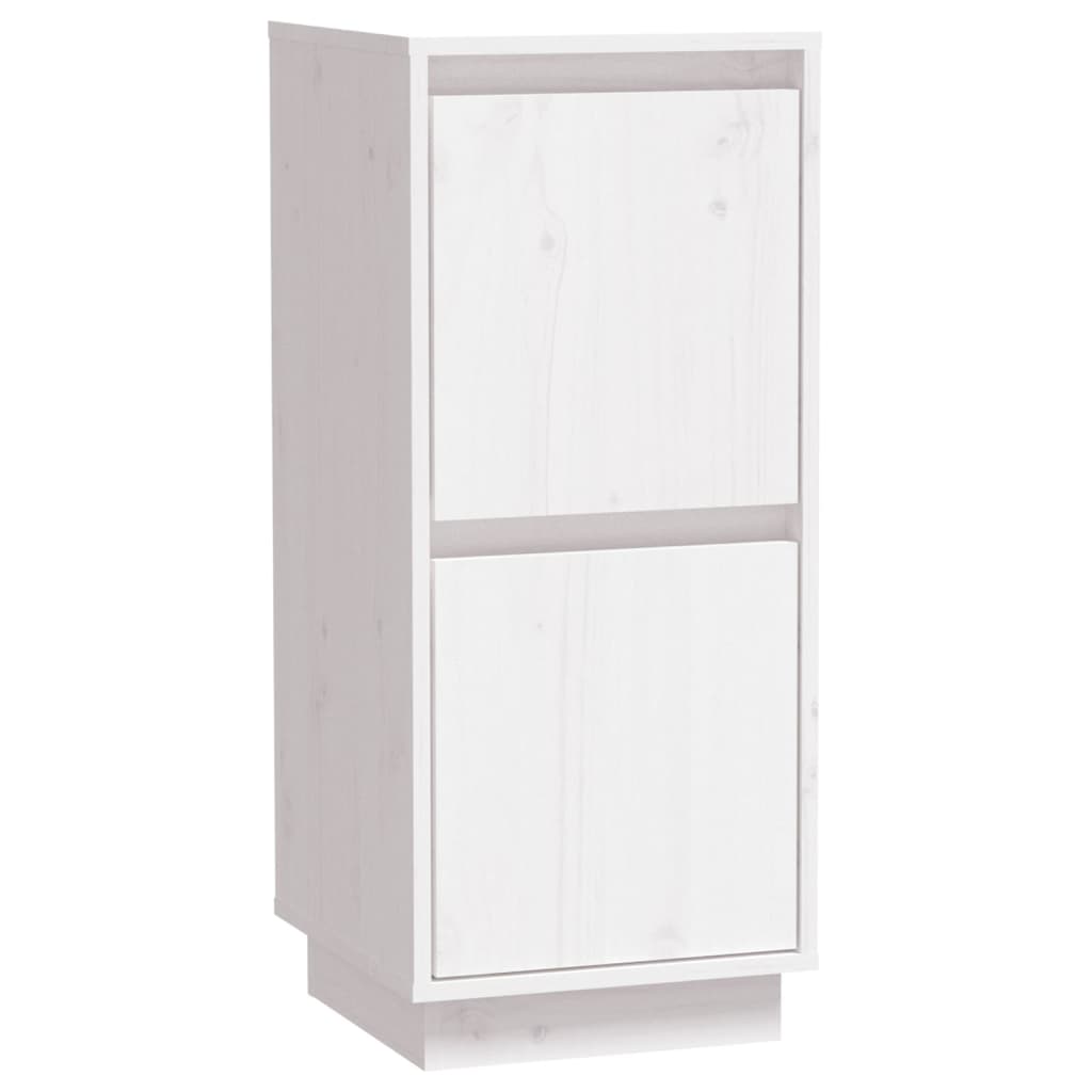 Credenze 2 pz Bianco 31,5x34x75 cm in Legno Massello di Pino - homemem39