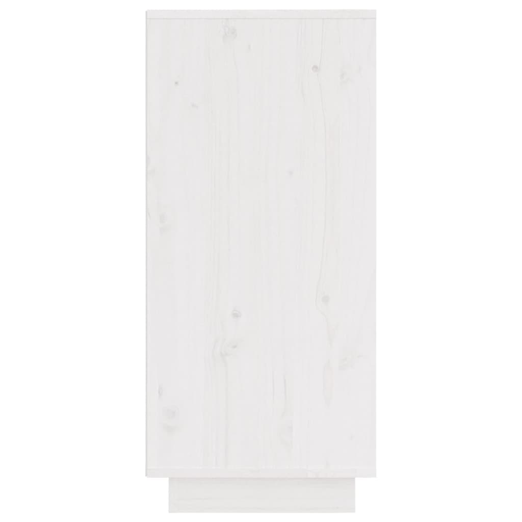 Credenze 2 pz Bianco 31,5x34x75 cm in Legno Massello di Pino - homemem39