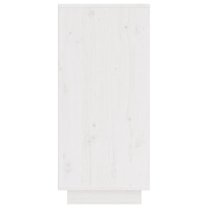 Credenze 2 pz Bianco 31,5x34x75 cm in Legno Massello di Pino - homemem39