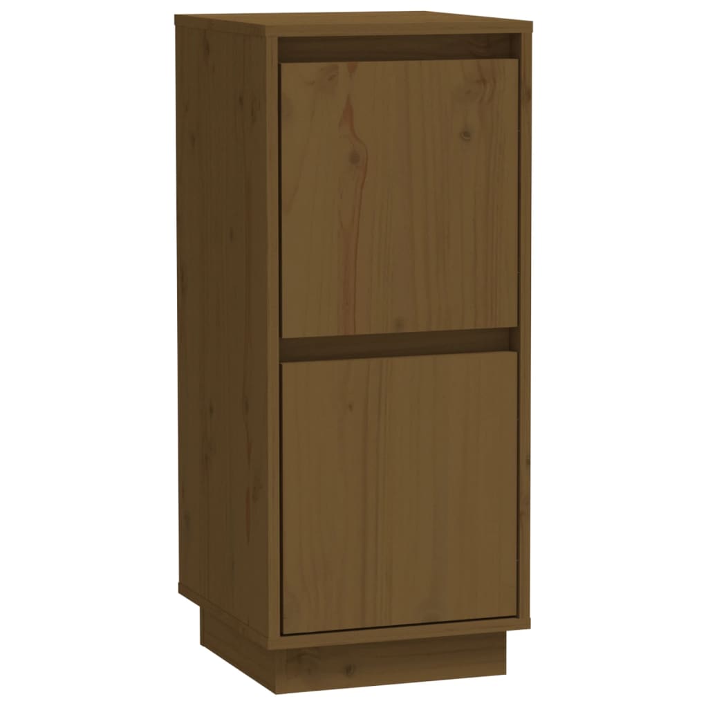 Credenze 2 pz Miele 31,5x34x75 cm in Legno Massello di Pino - homemem39