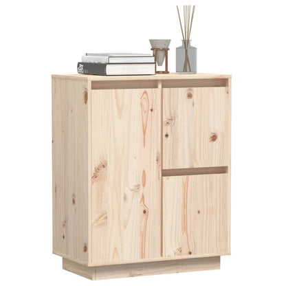 Credenza 60x34x75 cm in Legno Massello di Pino - homemem39