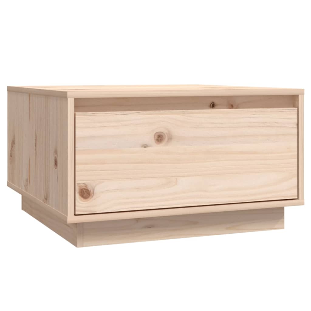 Tavolino da Salotto 55x56x32 cm Legno Massello di Pino - homemem39