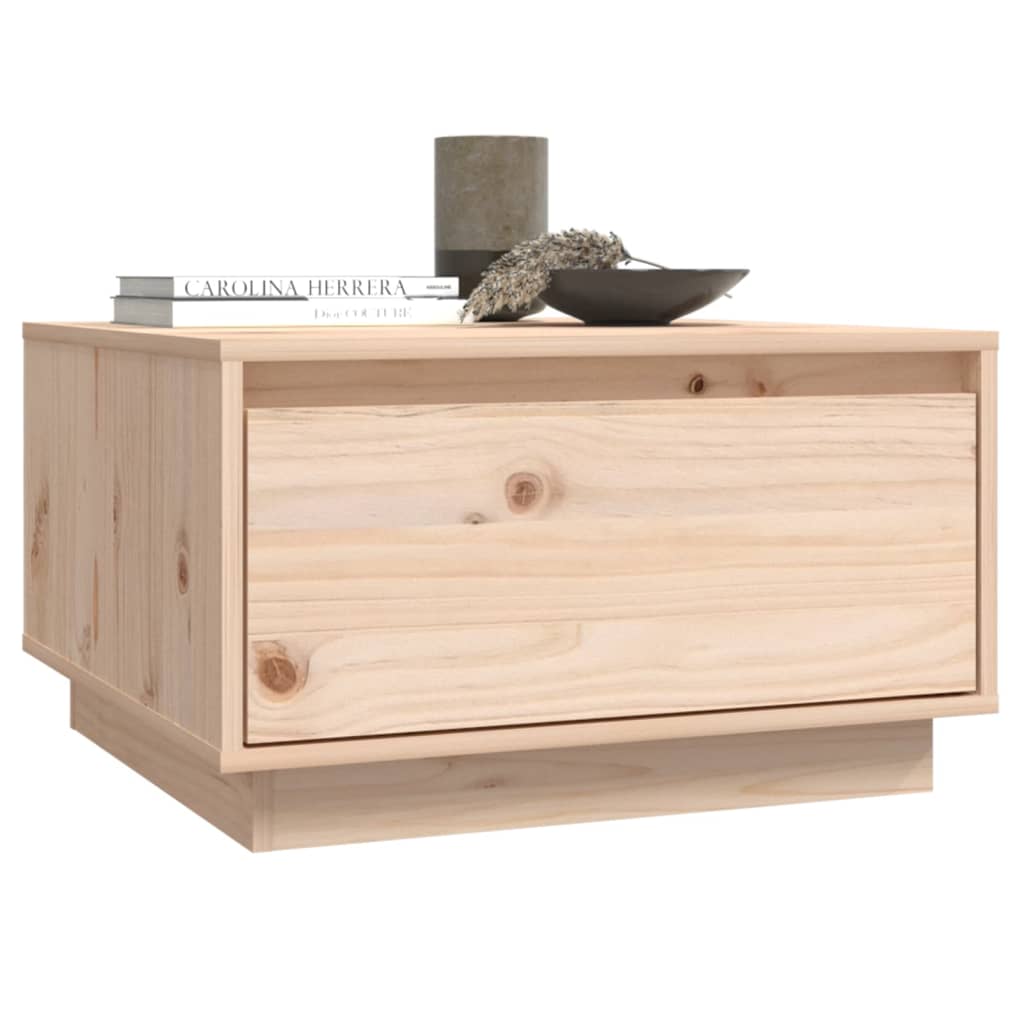 Tavolino da Salotto 55x56x32 cm Legno Massello di Pino - homemem39