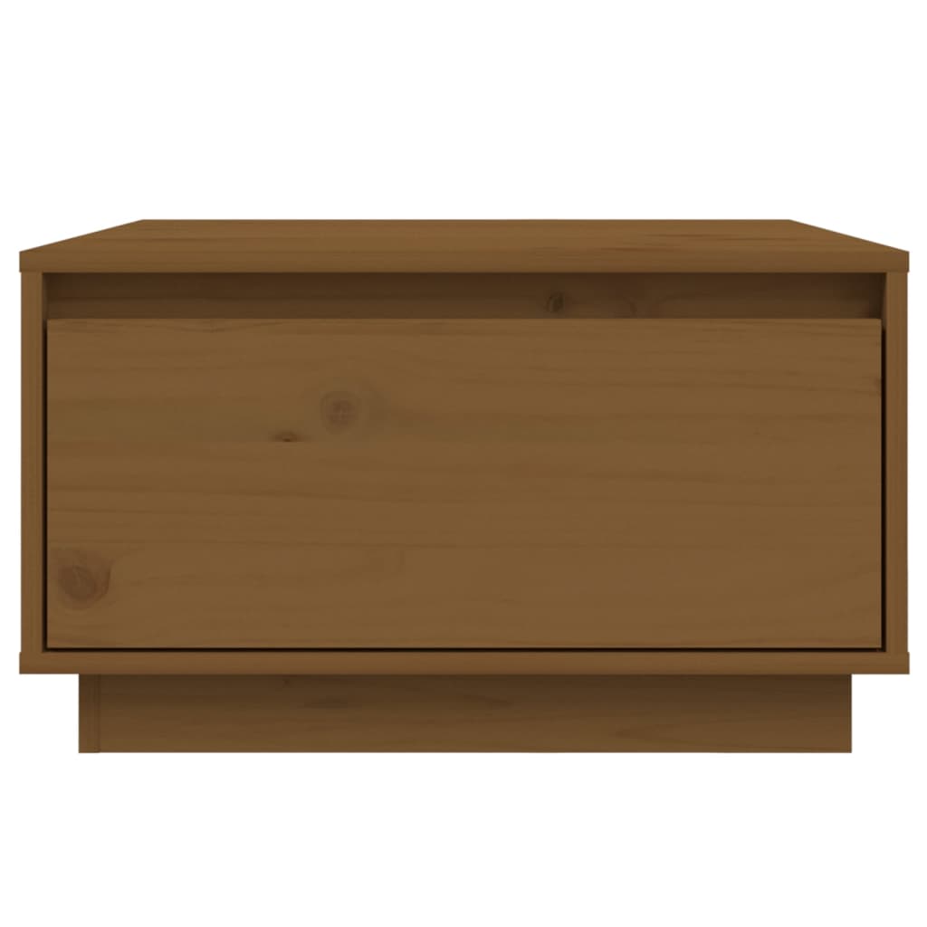 Tavolino da Salotto Miele 55x56x32 cm Legno Massello di Pino - homemem39