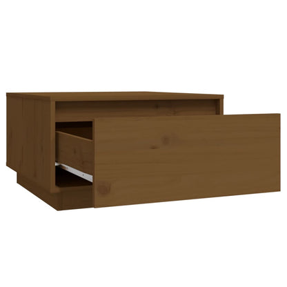 Tavolino da Salotto Miele 55x56x32 cm Legno Massello di Pino - homemem39