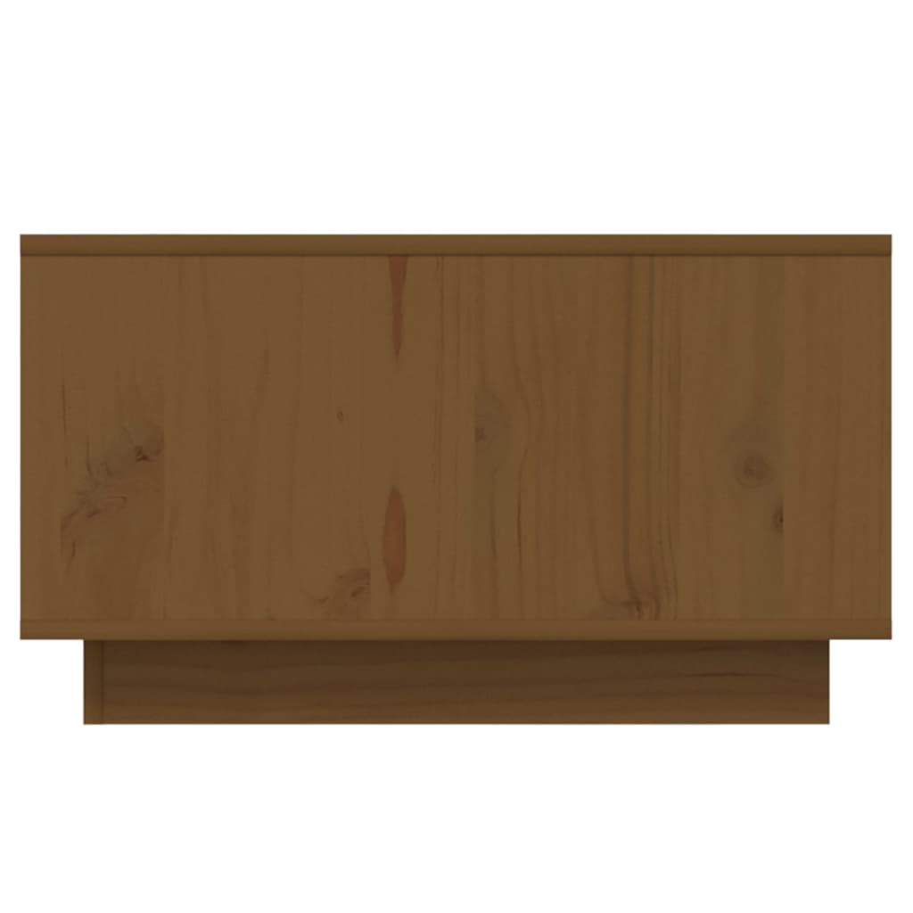 Tavolino da Salotto Miele 55x56x32 cm Legno Massello di Pino - homemem39