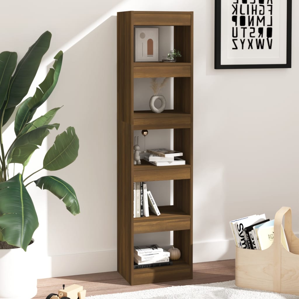 Libreria/Divisorio Rovere Marrone 40x30x166 cm - homemem39