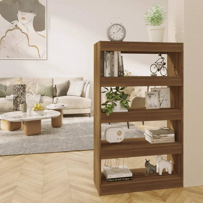 Libreria/Divisorio Rovere Marrone 80x30x135 cm in Truciolato - homemem39