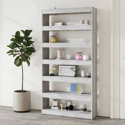 Libreria/Divisorio Grigio Sonoma 100x30x198cm Legno Multistrato - homemem39