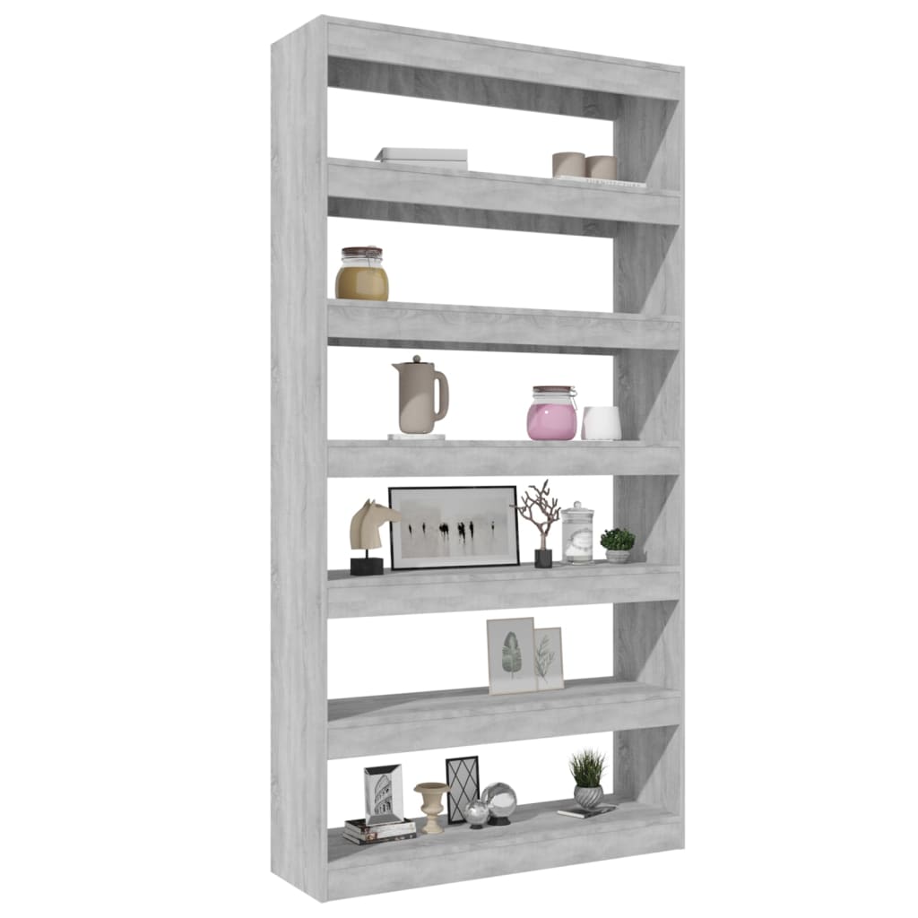 Libreria/Divisorio Grigio Sonoma 100x30x198cm Legno Multistrato - homemem39