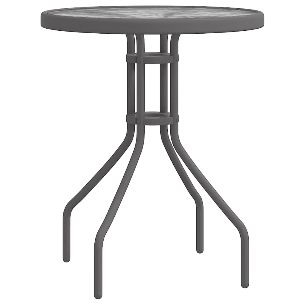 Set da Bistrot per Giardino 3 pz Grigio - homemem39