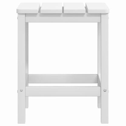 Sedia da Giardino con Tavolo Adirondack in HDPE Bianco - homemem39