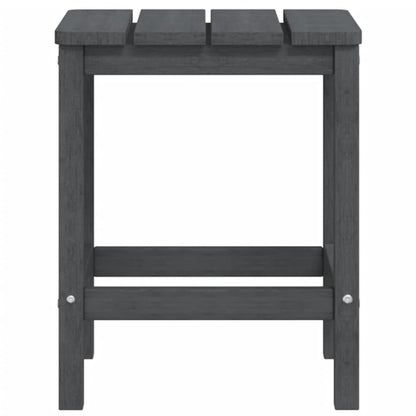 Sedia da Giardino con Tavolo Adirondack in HDPE Nero - homemem39