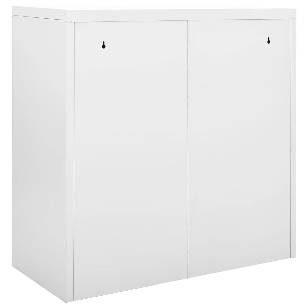 Armadio Anta Scorrevole e Fioriera Grigio 90x40x113 cm Acciaio - homemem39