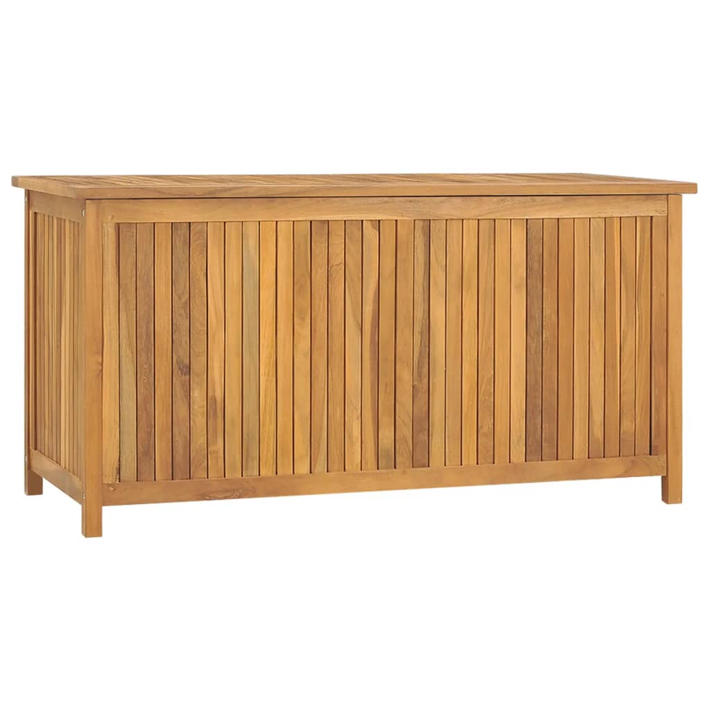 Cassa da Giardino 114x50x58 cm in Legno Massello di Teak - homemem39