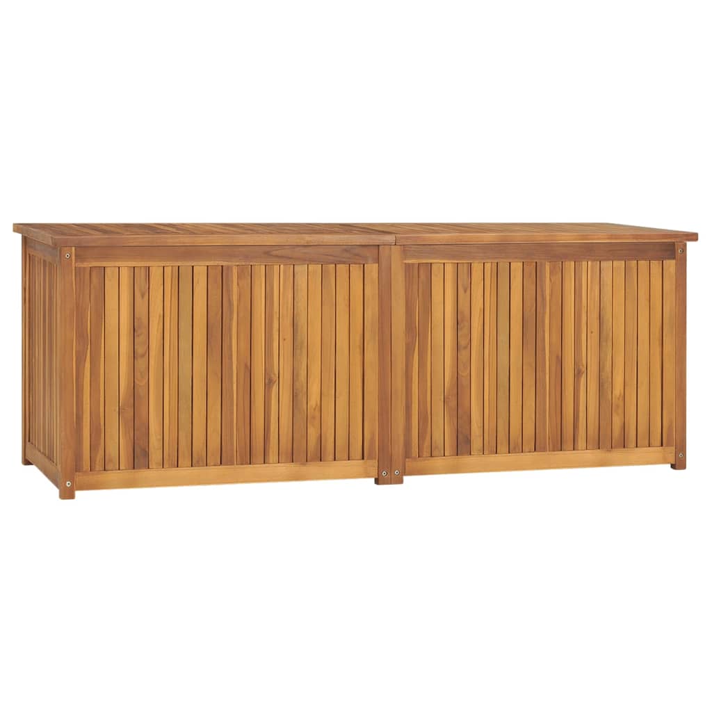 Cassa da Giardino 150x50x55 cm in Legno Massello di Teak - homemem39