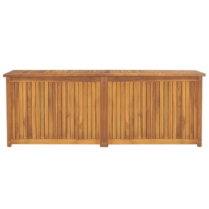 Cassa da Giardino 150x50x55 cm in Legno Massello di Teak - homemem39