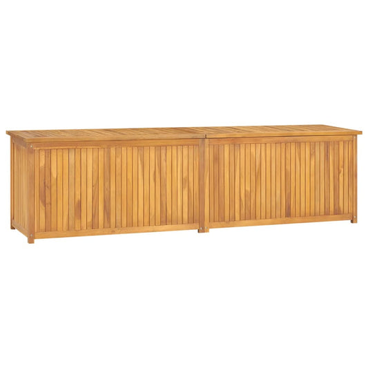 Cassa da Giardino 200x50x55 cm in Legno Massello di Teak - homemem39