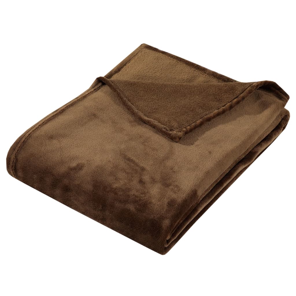 Coperta Marrone Cacao 130x170 cm in Poliestere - homemem39