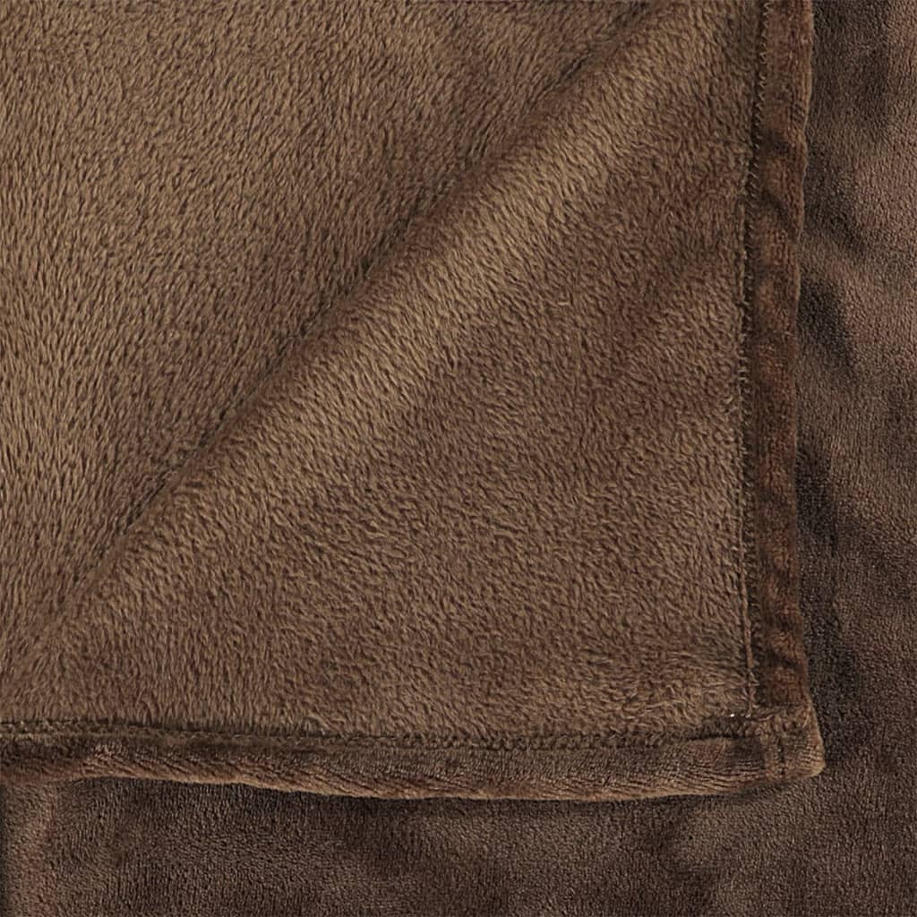 Coperta Marrone Cacao 130x170 cm in Poliestere - homemem39