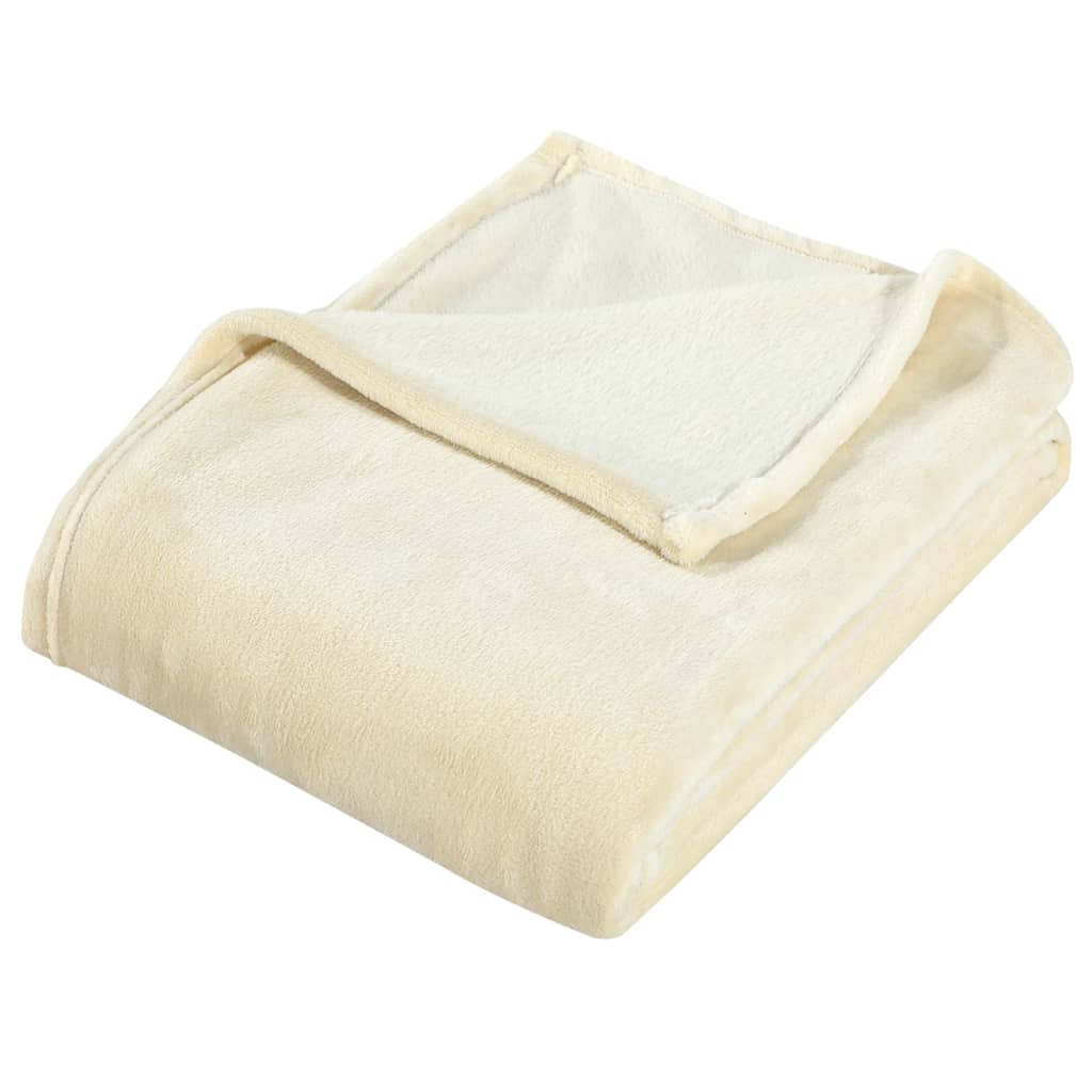 Coperta Crema 130x170 cm in Poliestere - homemem39