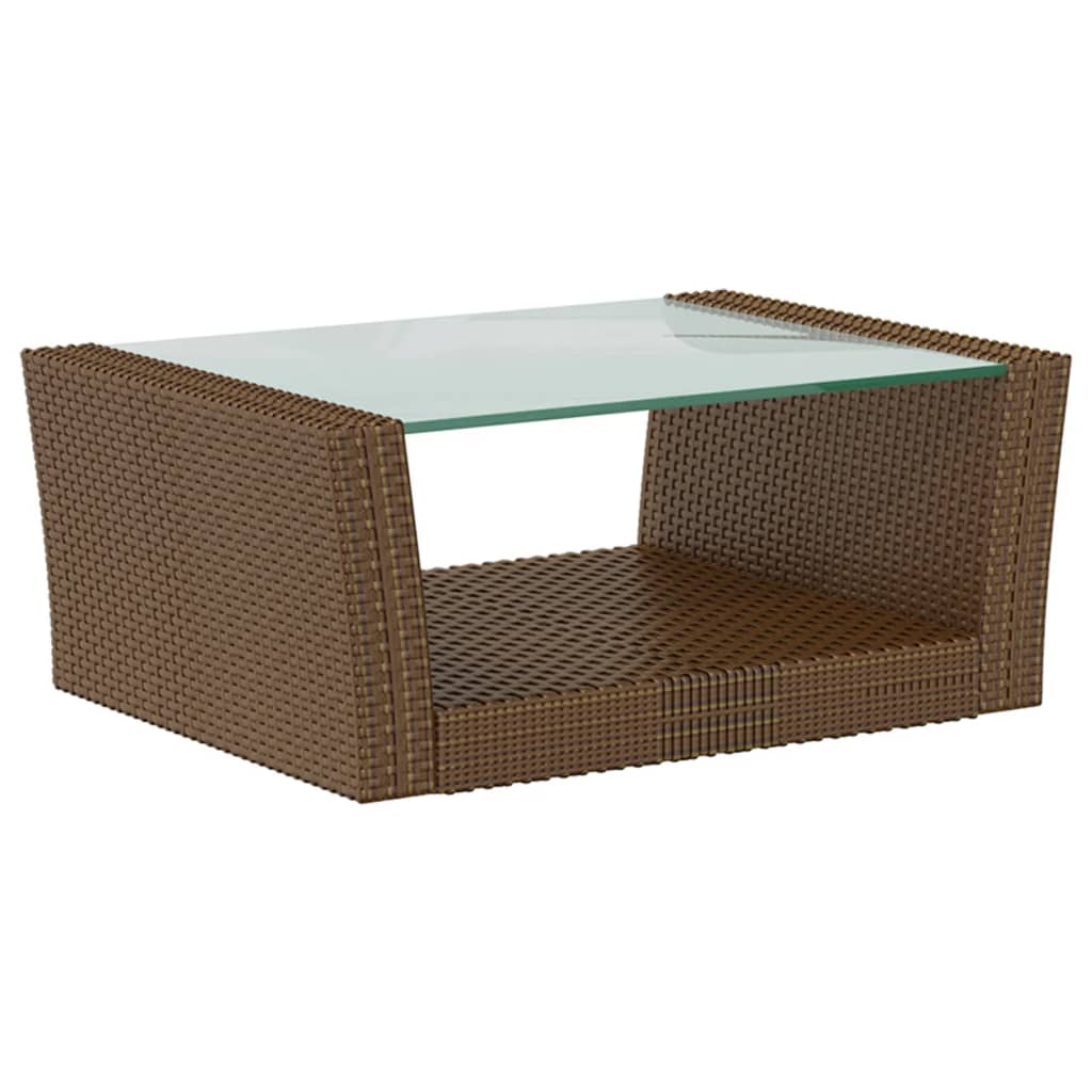 Set Divani da Giardino 16 pz con Cuscini in Polyrattan Marrone - homemem39