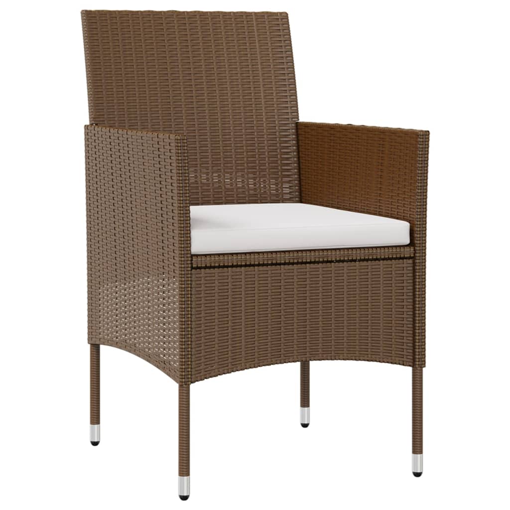 Set Divani da Giardino 16 pz con Cuscini in Polyrattan Marrone - homemem39