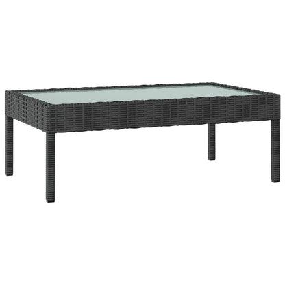 Set Divani da Giardino 8 pz con Cuscini in Polyrattan Nero - homemem39