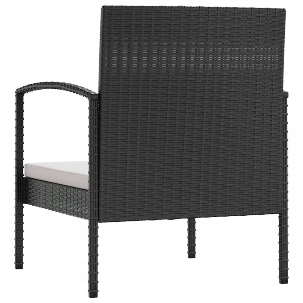 Set Divani da Giardino 16 pz con Cuscini in Polyrattan Nero - homemem39