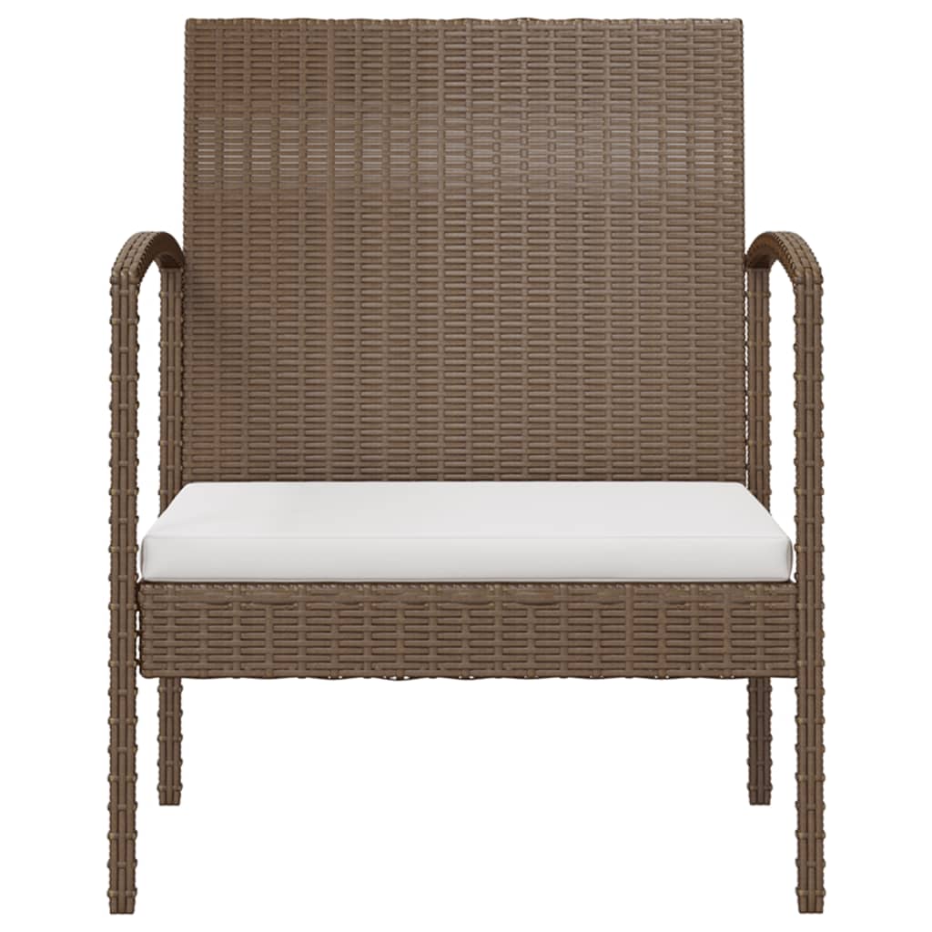 Set Divani da Giardino 8 pz con Cuscini in Polyrattan Marrone - homemem39