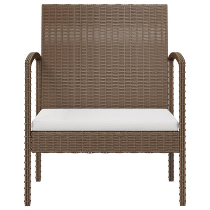 Set Divani da Giardino 8 pz con Cuscini in Polyrattan Marrone - homemem39