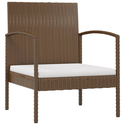 Set Divani da Giardino 16 pz con Cuscini in Polyrattan Marrone - homemem39