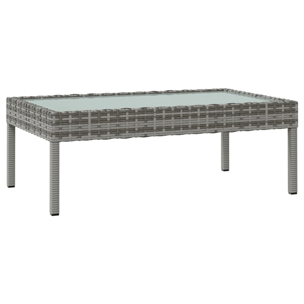 Set Divani da Giardino 8 pz con Cuscini in Polyrattan Grigio - homemem39