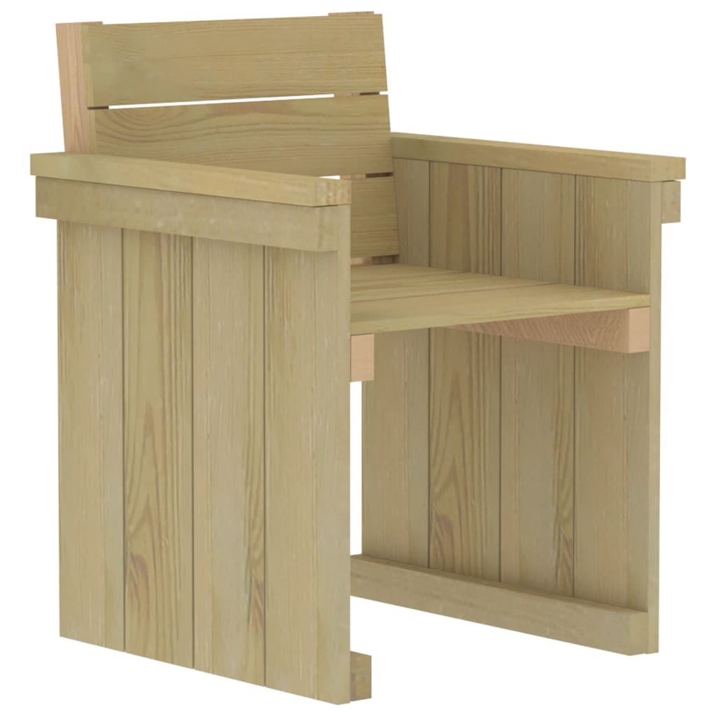 Set da Pranzo per Giardino 7 pz in Legno di Pino Impregnato - homemem39