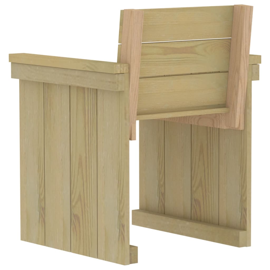 Set da Pranzo per Giardino 7 pz in Legno di Pino Impregnato - homemem39