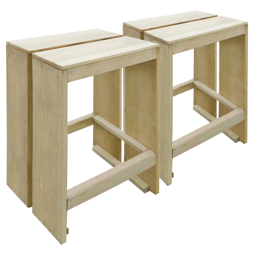 Set Bistrò da Giardino 3 pz in Legno di Pino Impregnato - homemem39