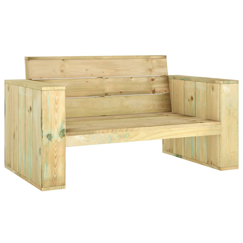 Set Salotto da Giardino 3 pz Legno Massello di Pino Impregnato - homemem39