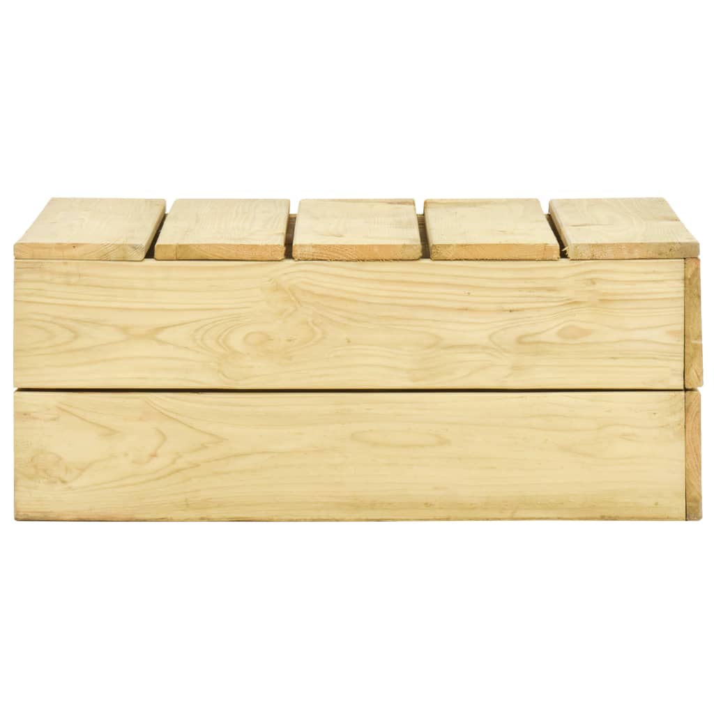 Set Salotto da Giardino 4 pz Legno Massello di Pino Impregnato - homemem39