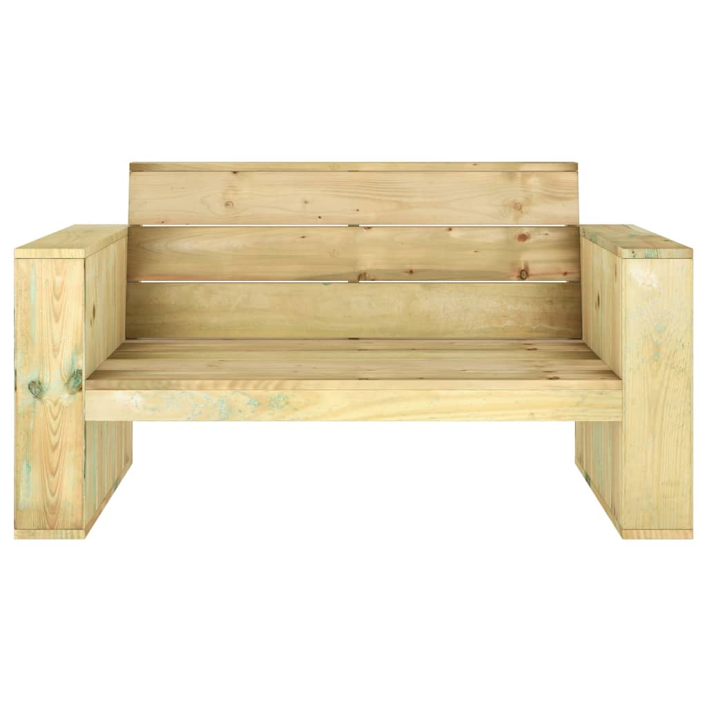 Set Salotto da Giardino 3 pz Legno Massello di Pino Impregnato - homemem39