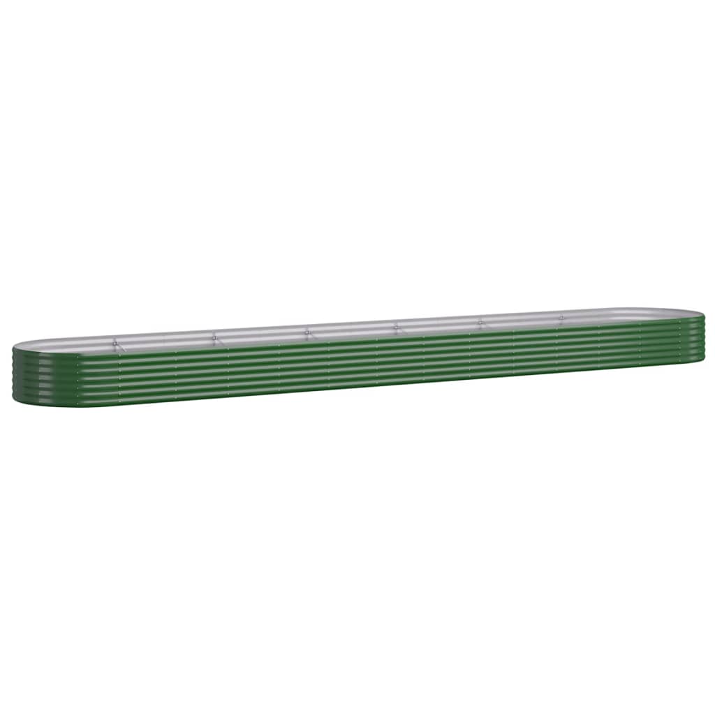 Vaso Giardino Acciaio Verniciato a Polvere 544x100x36 cm Verde - homemem39