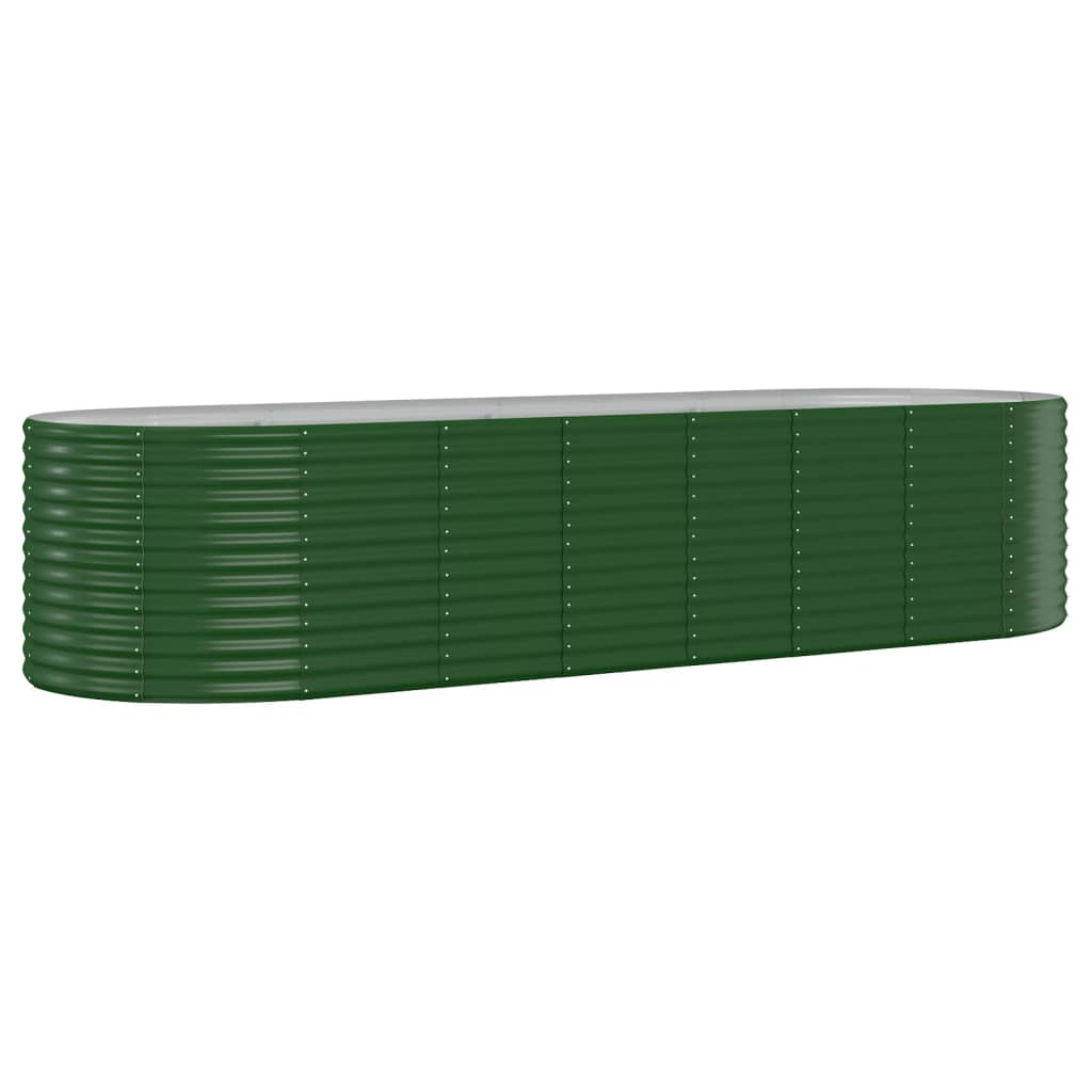 Letto Giardino Acciaio Verniciato a Polvere 322x100x68 cm Verde - homemem39