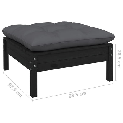 Set Divani da Giardino 5 pz con Cuscini Legno Massello di Pino - homemem39